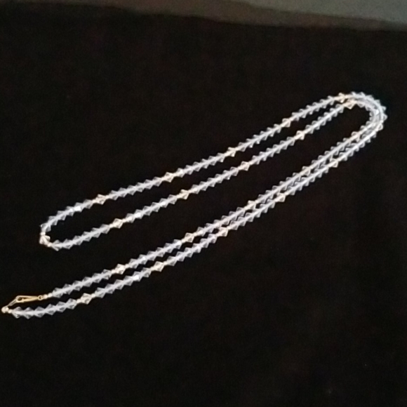 Light Blue Beaded Necklace - Picture 1 of 4